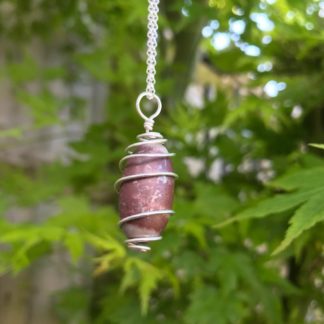 stone wrapped pendant